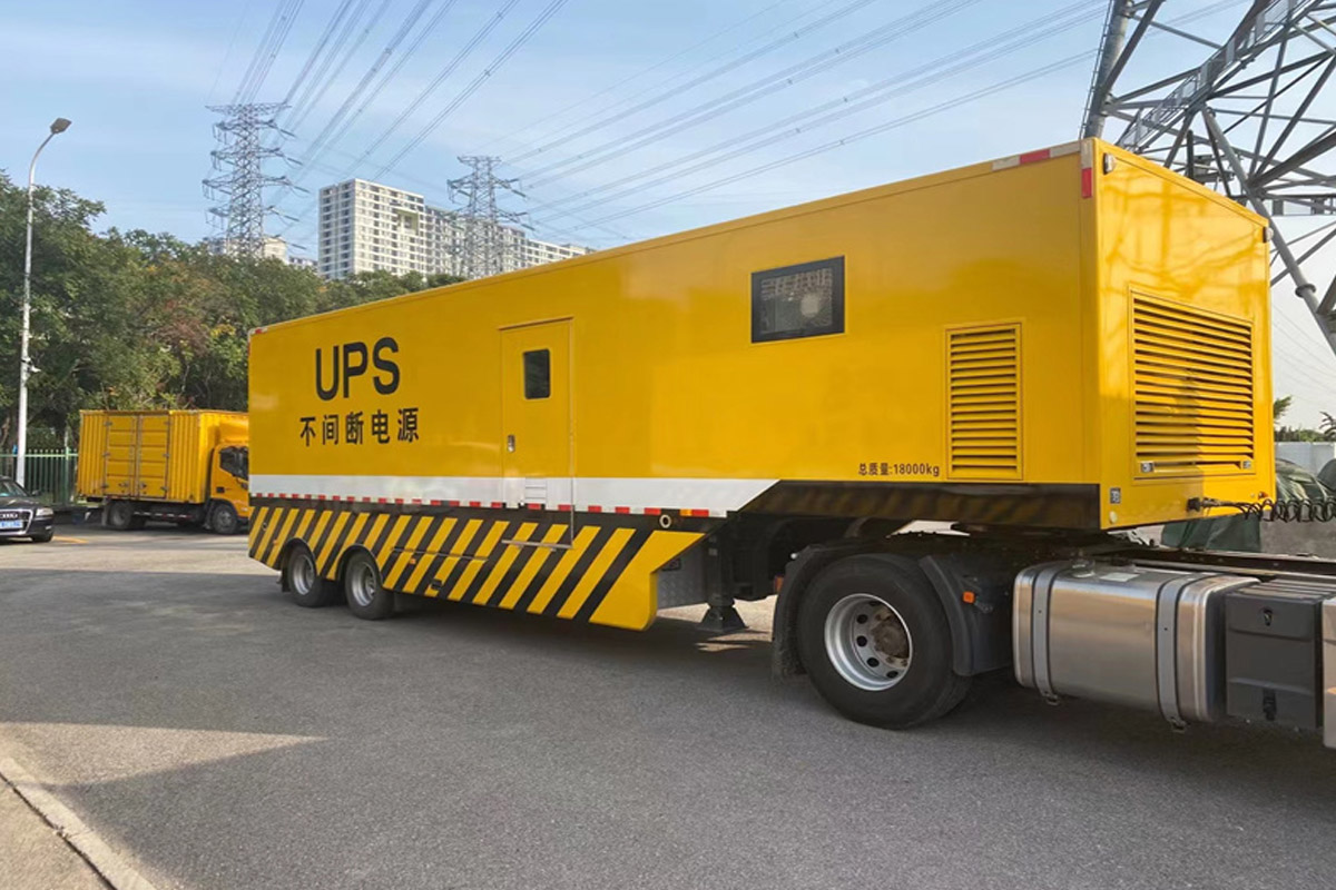 后湖管理区发电机租赁施工现场